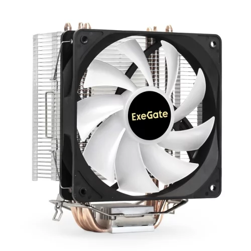 Exegate EX293655RUS Кулер ExeGate Wizard EXX400V2-PWM.FRGB {(Al+Cu, 4 тепл.трубки,LGA775/ 1150/ 1151/ 1155/ 1156/ 1200/ 1700/ AM2/ AM2+/ AM3+/ AM4/ FM1/ FM2/ 754/ 939/ 940, TDP 140W, Fan 120mm, PWM, 800-2400RPM} фото 2