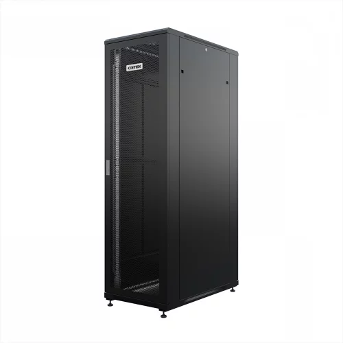 Шкаф напольный универсальный серверный ONTEK TC 22U 600х1000мм, 4 профиля 19, двери перфорированная и перфорированная, боковые стенки съемные (TC22U61PPDRSWAS-9005)