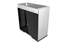 Корпус ПК без блока питания/ Case Geometric Future Model 8 Dharma, Midi-Tower, TG, no fans, 2xUSB-A 3.0, 2xUSB-A 2.0, 1xUSB 3.2 Type-C, E-ATX, ATX, mATX, mITX Silver/ Black (1AM8DMSL00AA2)