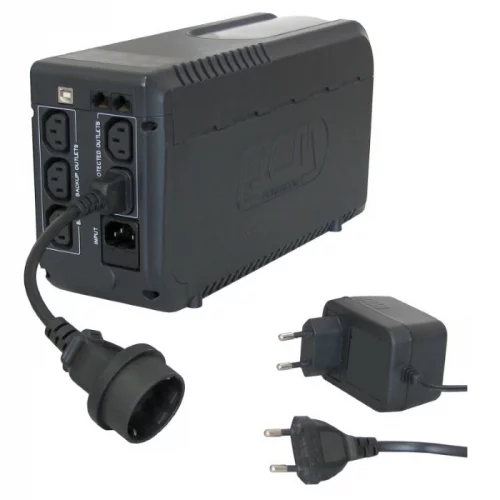 Кабель/ Powercom SCUT IEC-320 C14 to Socket Type-F 250V 10A (SCUT IEC320 TO TYPE-F) фото 2