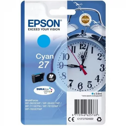 Картридж/ Epson I/C Cyan WF7110/7610/7620 (C13T27024022)