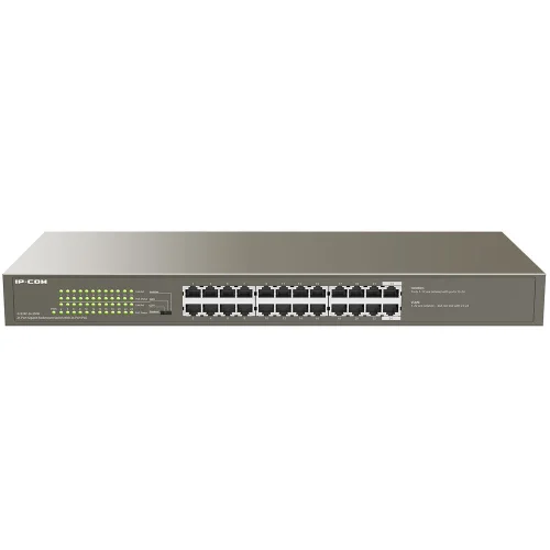 IP-COM G1124P-24-250W Коммутатор неуправляемый PoE, 24 порта, 24x1 Гбит/ с, PoE 24x30Вт (до 225Вт), установка в стойку фото 3