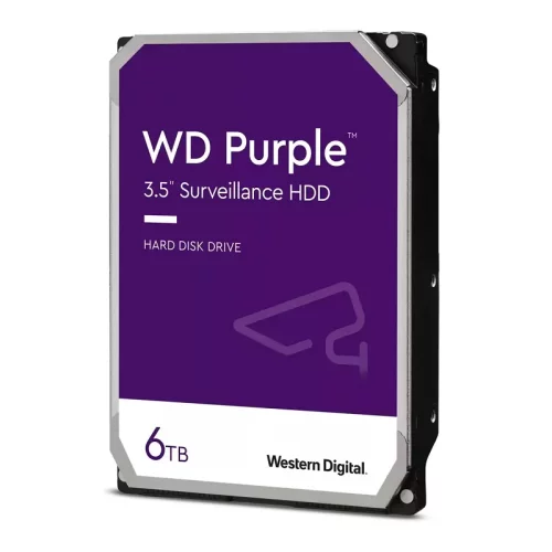 Жесткий диск/ HDD WD SATA3 6TB Purple 5400 RPM 256Mb 1 year warranty (replacement WD62PURZ, WD63PURZ) (WD63PURU)