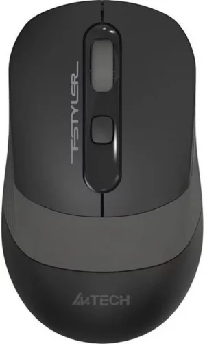 Мышь A4Tech Fstyler FM10S черный/ серый оптическая (1600dpi) silent USB (4but) (FM10S USB GREY)