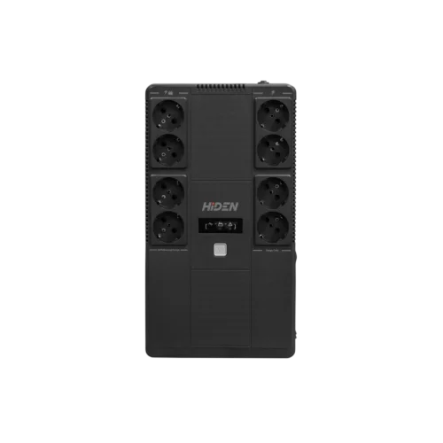 ИБП HIDEN EXPERT ULS800E 800ВА/480Вт {Линейно-интерактивный,2xSchuko LED, USB, встроенный АКБ 1x12B/9Ач} {УТ-00002466}