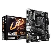 Материнская плата Gigabyte A520M H ARGB A520, AM4, 2*DDR4, 1*PCIEx16, 1*PCIEx1, 1*M.2, 6*USB3.2Gen1, 6*USB2.0, 4*SATA3.0, 1G, DP, HDMI, M-ATX, RTL