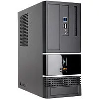 Slim Case InWin BK623 Black 400W 2*USB2.0+2*USB3.0 Audio mATX (6132049)