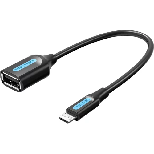 Адаптер переходник Vention OTG USB 2.0 AF/micro B 5pin - 0.15м (CCUBB)