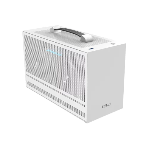 Корпус без блока питания/ Case PCCooler I100 PRO MESH WH, Micro-Tower, Mesh, no fans, 1xUSB-C 3.1, SFX PSU Support, mITX White