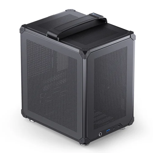 Корпус без блока питания/ Case JONSBO C6-ITX, Micro-Tower, no fan, 1xUSB-A 3.0 + 1xUSB-C 3.1, mDTX, mITX Black (C6-ITX BLACK) фото 2