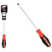 Шлицевая DL3447 SL6x100мм сталь S2, матовый стержень, двухкомпонентная прорезиненная рукоять