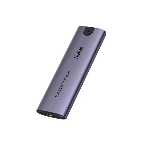 Внешний корпус NETAC WH51 [NT07WH51-32C2] для SSD M.2 SATA/NVMe -] USB3.1 Type-C Алюминий, 2 кабеля A+C