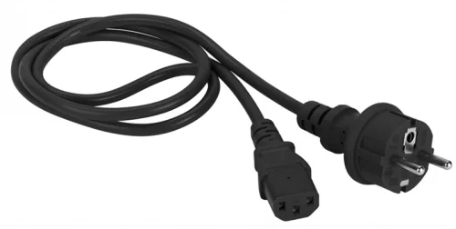 Шнур питания C13-Schuko прямая, 3х0.75, 220В, 10А, черный, 1 метр (LAN-PP13/ SH-1.0-BK) (LAN-PP13/SH-1.0-BK)