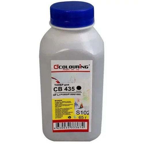 Тонер CG-CB435 для принтеров HP LJ P1005/ P1006/ 1505 65гр (S102) Colouring Фасовка РФ (PET) (CG_TNR_S102_65_P)