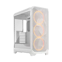 Корпус Компьютер без блока питания/ Case Fractal Design Meshify 3 RGB TG Clear Tint, Midi-Tower, 3x140mm ARGB, 2xUSB-A 3.2 + 1xUSB 3.2 Type-C E-ATX, ATX, mATX, mITX, White (FD-C-MES3A-07)