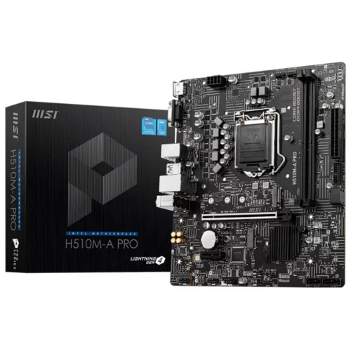 Материнская плата MSI H510M-A PRO mATX (S-1200/ H510/ 2xDDR4/ mATX/M.2/ VGA/ HDMI) (H510M-A PRO) фото 5