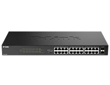 Коммутатор D-Link DGS-1026P DGS-1026P/A1A 24x1Гбит/с 2SFP 240W неуправляемый