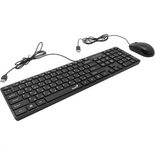 Комплект SlimStar C126 чёрный, USB(клавиатура SlimStar C126 и мышь DX-125) (31330007402)