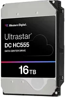 Жесткий диск Western Digital Ultrastar DC HС555 HDD 3.5" SATA 16TB, 7200 rpm, 512MB buffer, 512e, 1 year (WUH722016CLE6L4)