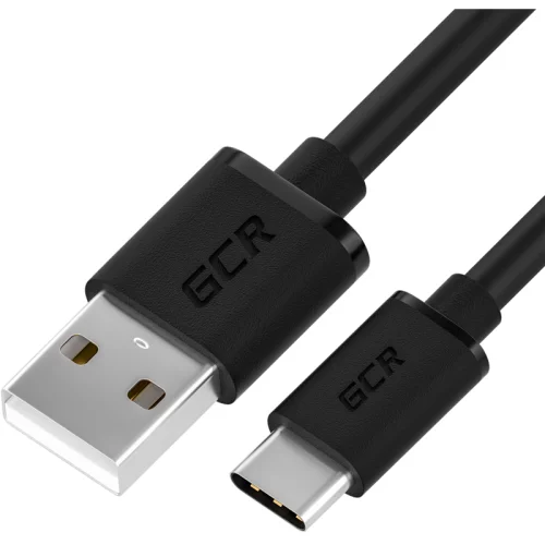 Greenconnect QC Кабель 1.5m, TypeC, быстрая зарядка, черный TPE, черные коннекторы, 28/22 AWG, GCR-52727