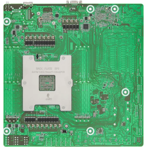 Материнская плата/ ASRock TURIND8UD-2T/ X550, Deep Micro-ATX, 1x SP5 (LGA 6096) AMD EPYC™ 9005/ 9004, 8x DDR5 RDIMM, RDIMM-3DS, 4x PCIe5.0 / CXL2.0 x16, 2x MCIO (PCIe5.0 x8 or 8 SATA 6Gb/ s), 2x MCIO (PC (90-SXGF10-A0UAYF) фото 2