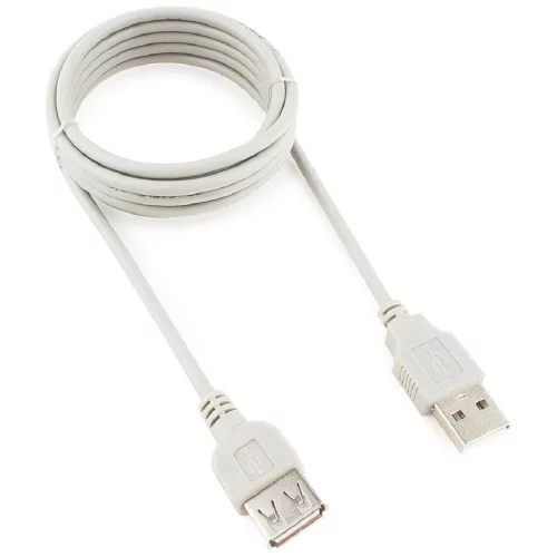 Кабель удлинит. USB 2.0 Gembird/Cablexpert CC-USB2-AMAF-6-N серый (1.8м, AM/AF, пакет) (CC-USB2-AMAF-6-N) фото 2