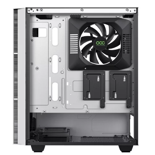 GameMax Корпус Brufen C3 WB без БП, MidiT, ATX, Бело-гол, Зак. стекл., USB 3.0, 1*120; 1*140мм вент. фото 3