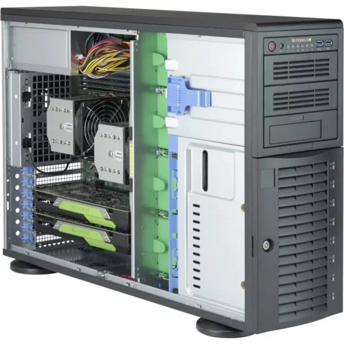 Корпус SuperMicro SC743AC SQ TWR 4U/ noHDD (up 8LSFF)/ 1x 1200W (CSE-743AC-1K26B-SQ)