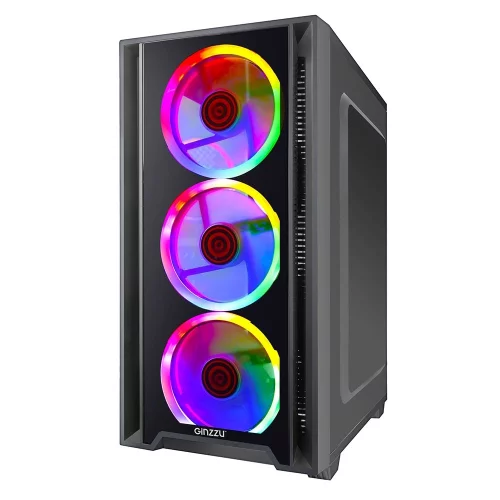 Ginzzu CL610 mATX FAN 4*12FRGB Белый фото 2