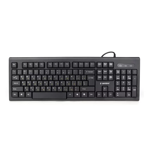 Клавиатура Gembird KB-8354U-BL { USB, черный, 104 клавиши, кабель 1,45м }
