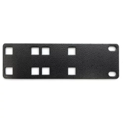 Полка Hyperline PMV1-RAL9005 Кронштейн для крепления 19 дюймового и вертикального оборудования сбоку стоек (2 шт. в комплекте)