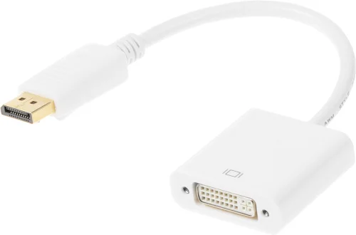 Переходник DisplayPort (m) DVI (f) белый (557183) (557183#MLN)
