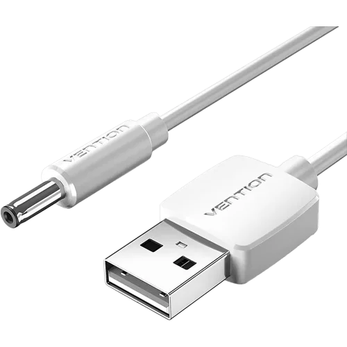 Кабель Vention USB AM/ DC-jack 3.5мм M - 0.5м Белый (CEXWD)