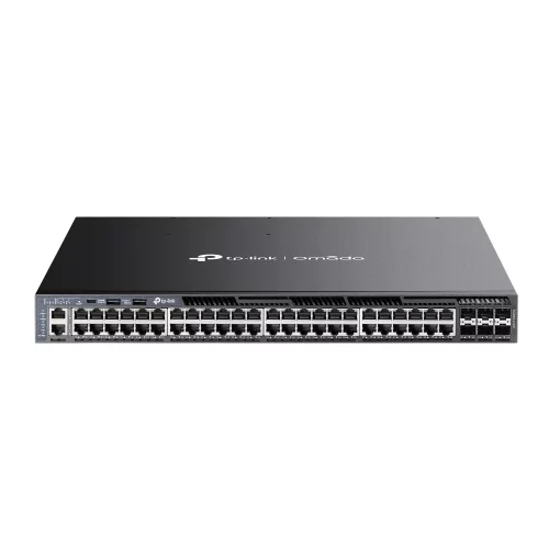 коммутатор TP-Link SG6654XHP, Omada 48-PortGigabit Stackable L3 Managed PoE+ Switch with 6 10GE SFP+ Slots
