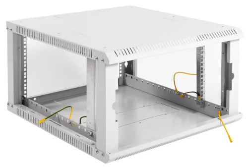 Шкаф телекоммуникационный настенный разборный ЭКОНОМ 6U (600 520) дверь стекло (ШРН-Э-6.500) фото 3