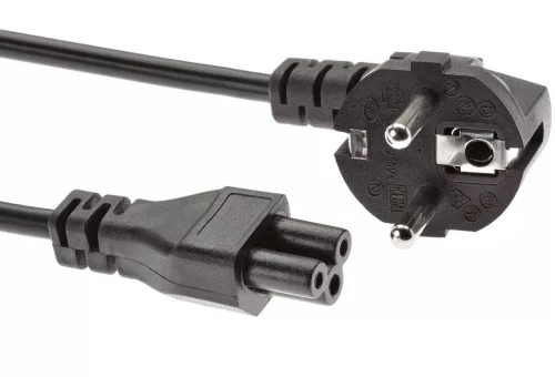Кабель Premier 5-282 IEC C5 (3-pin) Евровилка угловой 1м (5-282(0.5) 1.0) черный (Bulk)