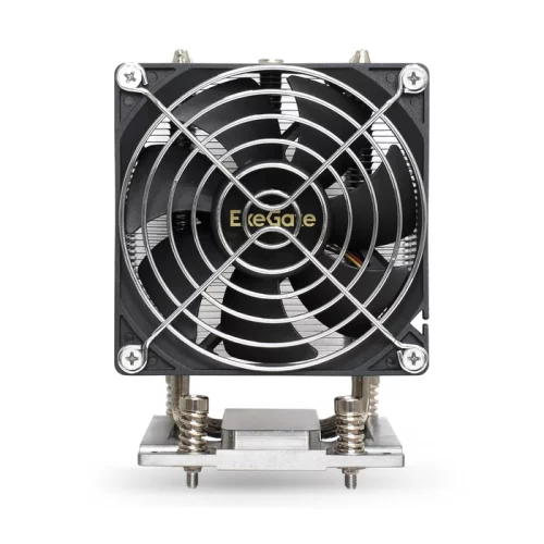 Exegate EX293437RUS Кулер ExeGate ESNK-P0064AP4.PWM.4U.SP3.Cu (Al+Cu, 4U, 6 тепл. трубок, LGA SP3, TDP 280W, PWM, 1900-3800RPM, 2 ball bearing, 4pin, 44db, 730г, на винтах, с термопастой, Retail box) фото 2