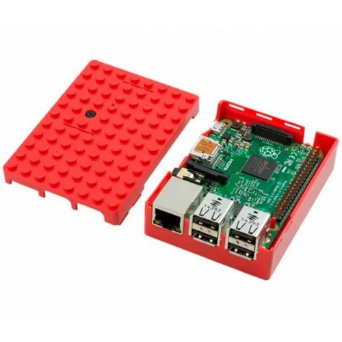 Корпус ACD RA183 Корпус ACD Red ABS Plastic Building Block case for Raspberry Pi 3 B (CBPIBLOX-RED) (494309) фото 2