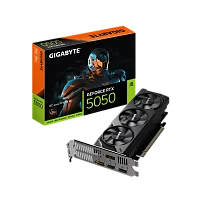 Видеокарта Gigabyte RTX5050 OC Low Profile 8GB GDDR6 128bit 2xDP 2xHDMI 3FAN LP RTL (GV-N5050OC-8GL)