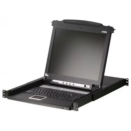 8-портовый KVM-переключатель с ЖК-дисплеем Slideaway/ SINGLE RAIL 8P PS/ 2-USB LCDKVMP 19INCH (CL5708NR)