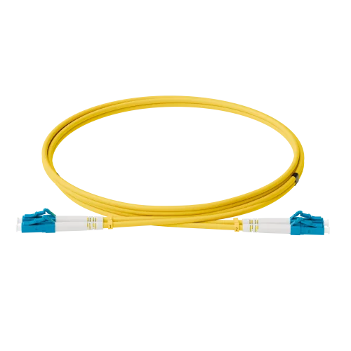 Патч-корд оптический, дуплексный, LC-LC, UPC, 1.0 м., OS2, LSZH, жёлтый (ONTEK.PCO-1.0-DPC.SM.UPC.LL.OS2)