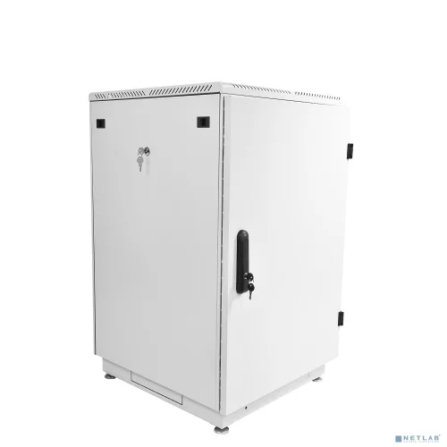 Шкаф телекоммуникационный напольный 18U (600x800) дверь металл (2 места) (ШТК-М-18.6.8-3ААА)