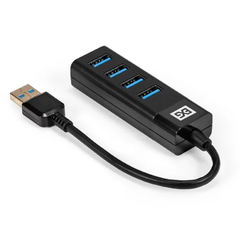 Exegate EX296925RUS USB-Хаб (концентратор) 4-в-1 ExeGate DUB-4TP (кабель-адаптер USB3.0 --] 4xUSB3.0, Plug&Play, черный) фото 2