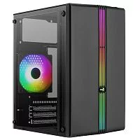 *Корпус AeroCool Evo Mini-G-BK-v1 Black Micro ATX/ mini-ITX, без БП, Steel, Plastic, Tempered Glass (4711099472352)