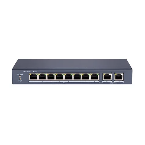 Сетевой неуправляемый коммутатор 8 RJ45 1000M PoE портов 1 Uplink порт 1000М Ethernet; 1 SFP порт 1000М Ethernet; IEEE802.3af IEEE802.3at; бюджет PoE 58Вт; поддержка режим (DS-S1008GP)