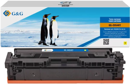Картридж лазерный G&G GG-C054HY желтый (2300стр.) для Canon LBP621/ 623 MF641/ 643/ 645