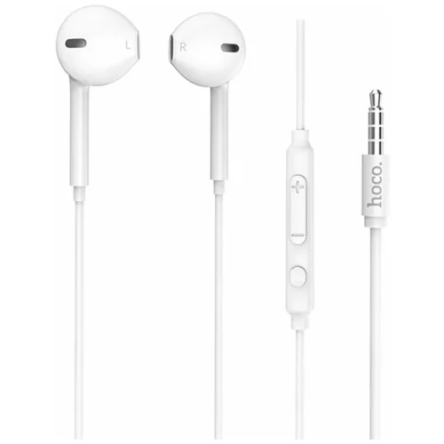 HOCO M55/ Наушники + микрофон/ Кнопка ответа/ 1.2м/ 3.5 mm jack/ White (HC-99932)
