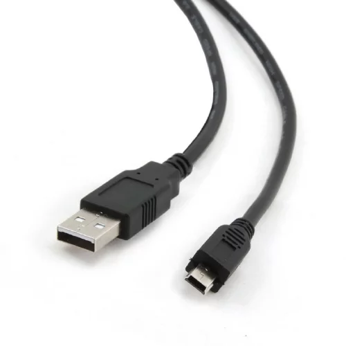 Bion Кабель интерфейсный USB 2.0 AM/ miniBM, позолоченные контакты, ферритовые кольца, 1.8м, черный [BXP-CCP-USB2-AM5P-018]