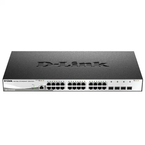 Коммутатор/ DGS-1210-52P/ME/B Managed L2 Metro Ethernet Switch 48x1000Base-T PoE, 4x1000Base-X SFP, PoE Budget 193W, Surge 6KV, CLI, RJ45 Console, Dying Gasp (DGS-1210-52P/ME/B1A) фото 2