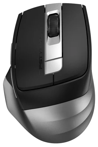 Мышь A4Tech Fstyler FB35C серый/ черный оптическая (2400dpi) беспроводная BT/ Radio USB (6but) (FB35C SMOKY GREY)